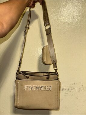 Steve Madden Taupe Beige Crossbody Bag with Adjustable Strap